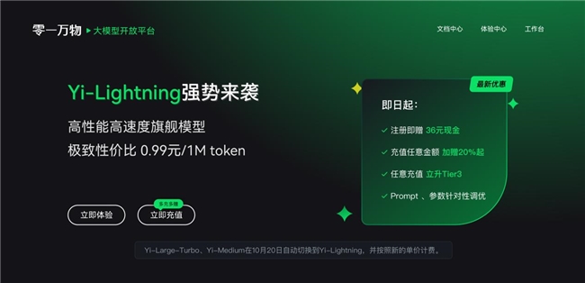 國內(nèi)模型首度超越 GPT-4o！零一萬物新旗艦?zāi)Ｐ?Yi-Lightning 排名世界第六、中國第一，致力以頂尖模型賦能千行百業(yè)